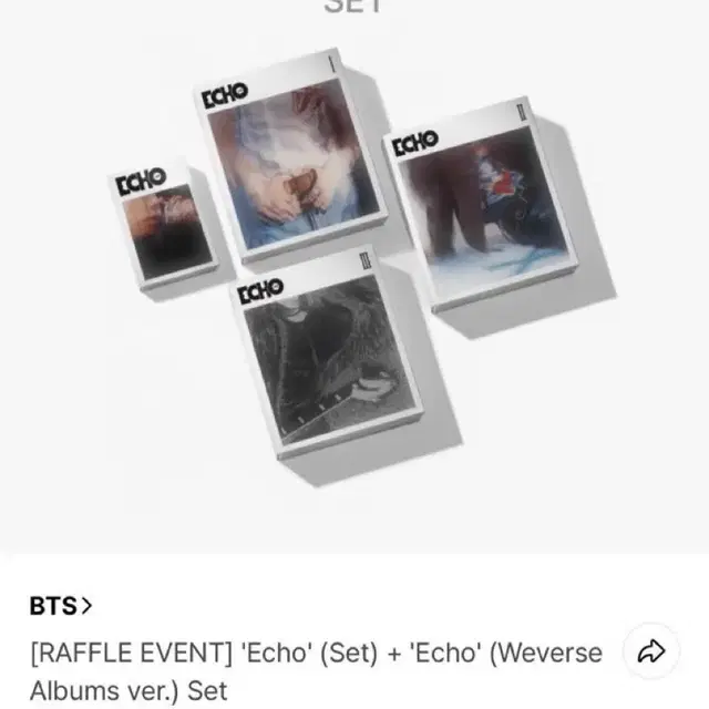 진 에코 앨범 미개봉 양도