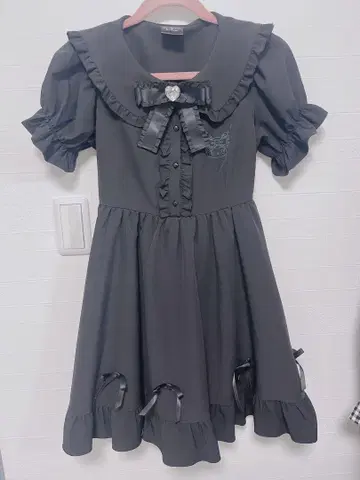 쿠로미 원피스 블랙 미니 길이