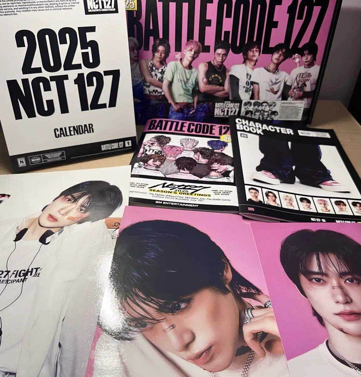 엔시티127 2025 시즌그리팅 재현 양도 달력 다이어리 캐릭터북