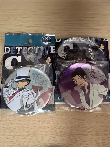 명탐정 코난 USJ 유니버셜 2025 캔뱃지 괴도 키드 & 우에하라 유이