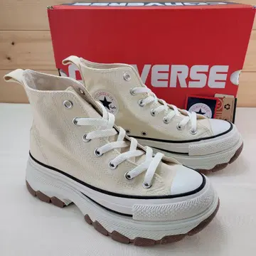컨버스 올스타 트랙 웨이브 하이 버터 화이트 23.5cm