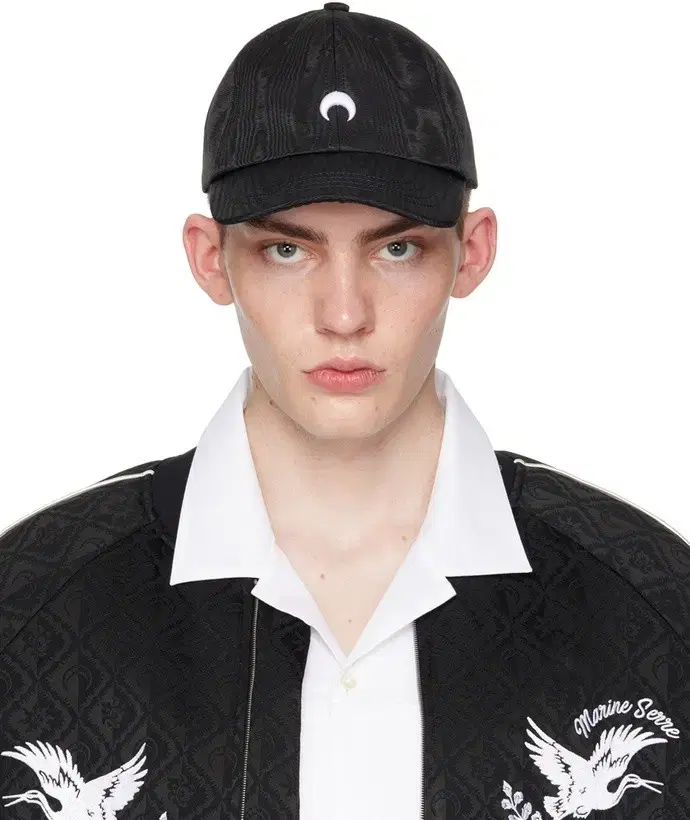 [Free] Marine Serre Black Moiré Ballcap