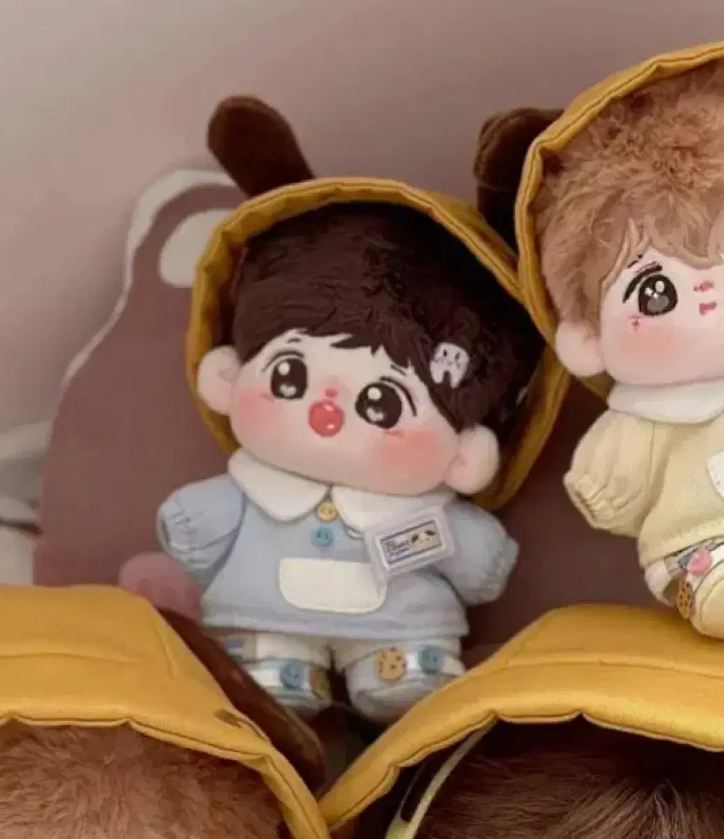 10cm 인형옷 강아지 유치원 풀셋 블루