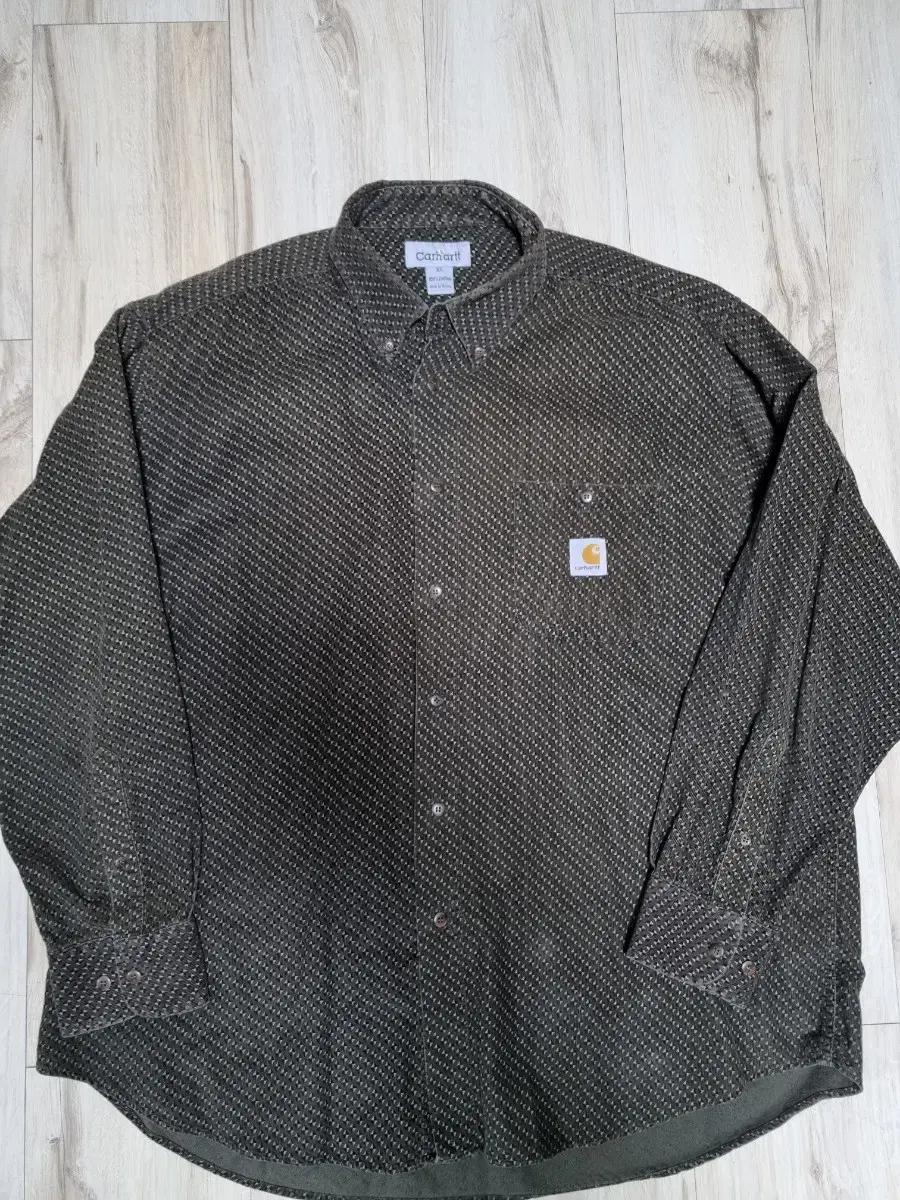칼하트 코듀로이 패턴 셔츠 (XL)