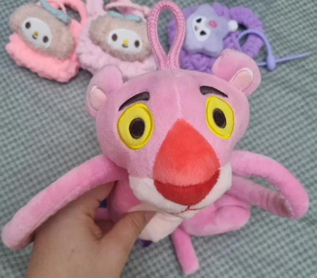 핑크팬더 쭉쭉이 인형 키링 가방걸이