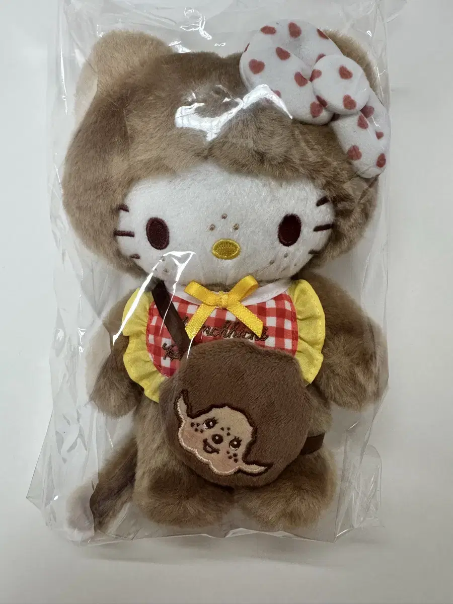 헬로키티 몬치치 깅엄체크 인형