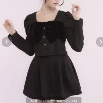 DearMyLoveRose 라메 트위드 리본 셋업