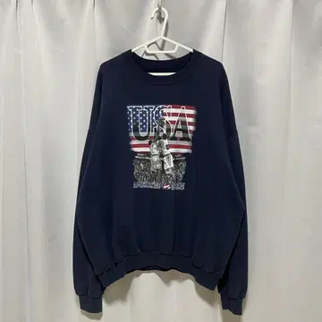 농구 트레이닝복 구제 의류 USA 네이비