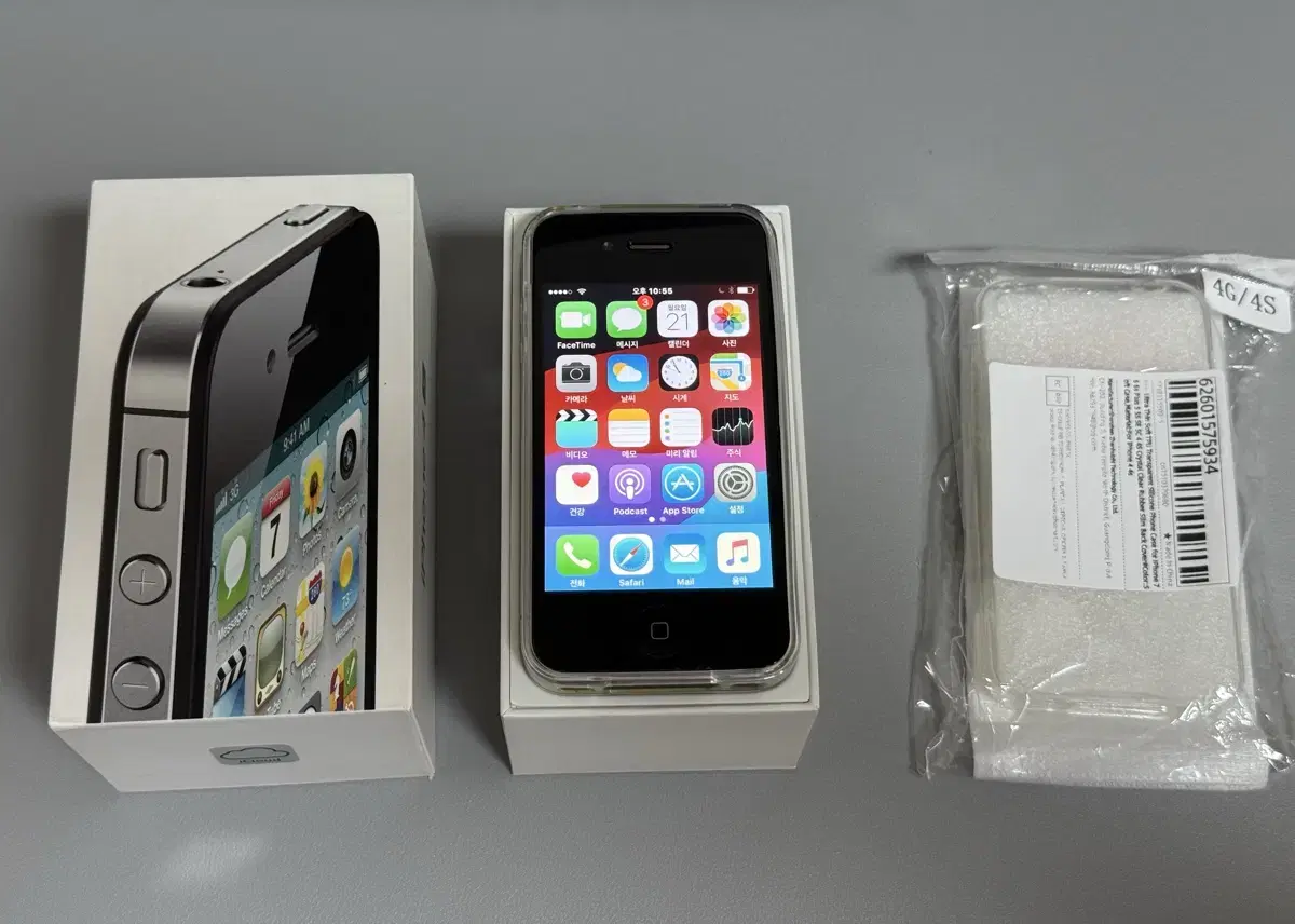 아이폰 4S 32GB 블랙 박스포함 수험폰 수집용