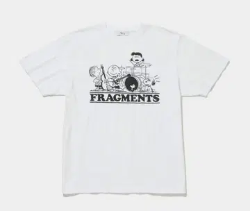사이즈 L VA TOKYO 스누피 FRAGMENTS 티셔츠 white