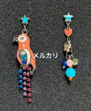 ANNA SUI 귀걸이 앵무새 새 안나수이 레어