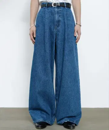 SINSS Wide balloon denim / 와이드 벌룬 데님