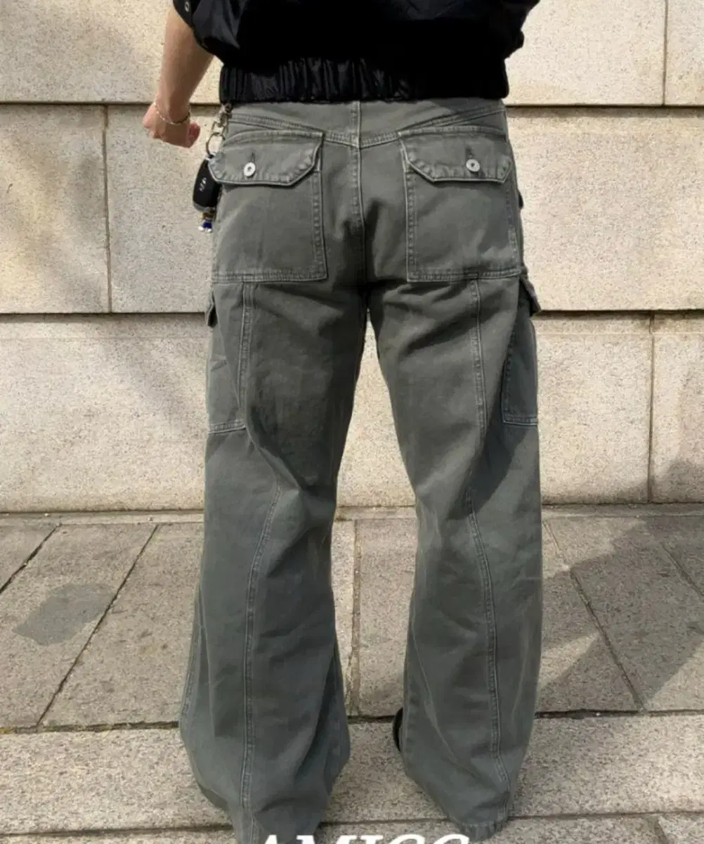 카키 카고팬츠 L사이즈