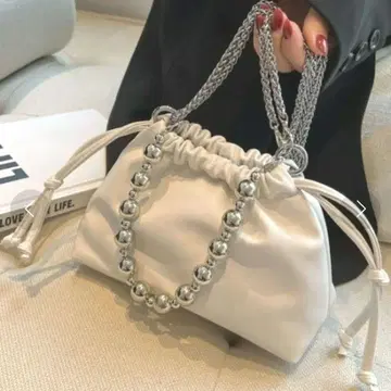 복조리 숄더백 볼 체인