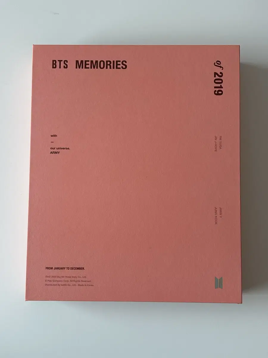 방탄소년단 BTS 2019메모리즈 memories