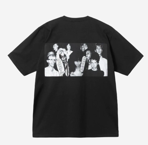 [L] 스투시 마틴로즈 반팔 블랙