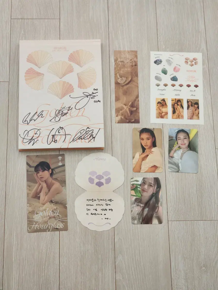 Oh my girl handwritten sign album