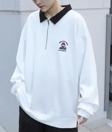 RED CAP GIRL 24SS 빅 실루엣 드레이프감 하프 지퍼