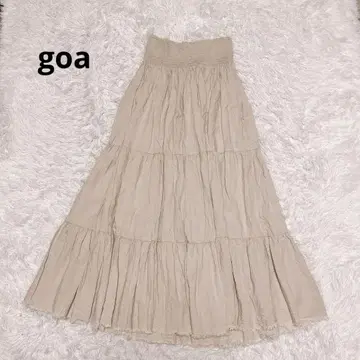 goa 고아 롱 스커트 튜브탑 원피스 2way 베어 린넨