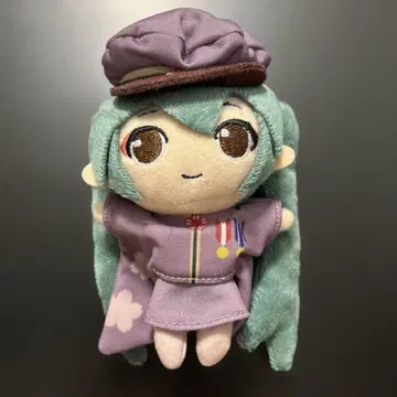 하츠네 미쿠 센본자쿠라 봉제 인형 보라색 모자 포함