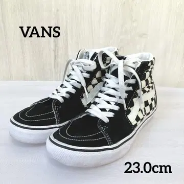 VANS 체크 무늬 깃발 562783-0002 하이컷 스니커즈