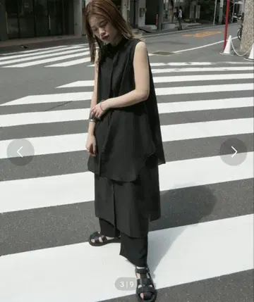 CORNERS 레이어드 스타일 셔츠 원피스