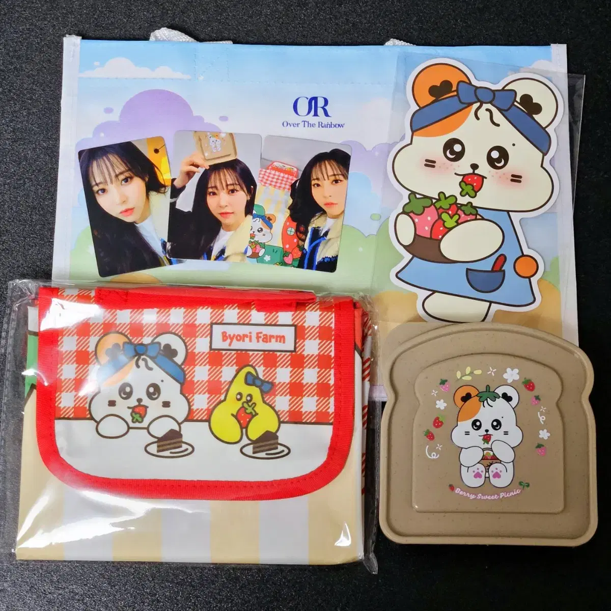 마마무 문별 오버더레인보우 봄 피크닉 세트 라운지 이벤트 포카
