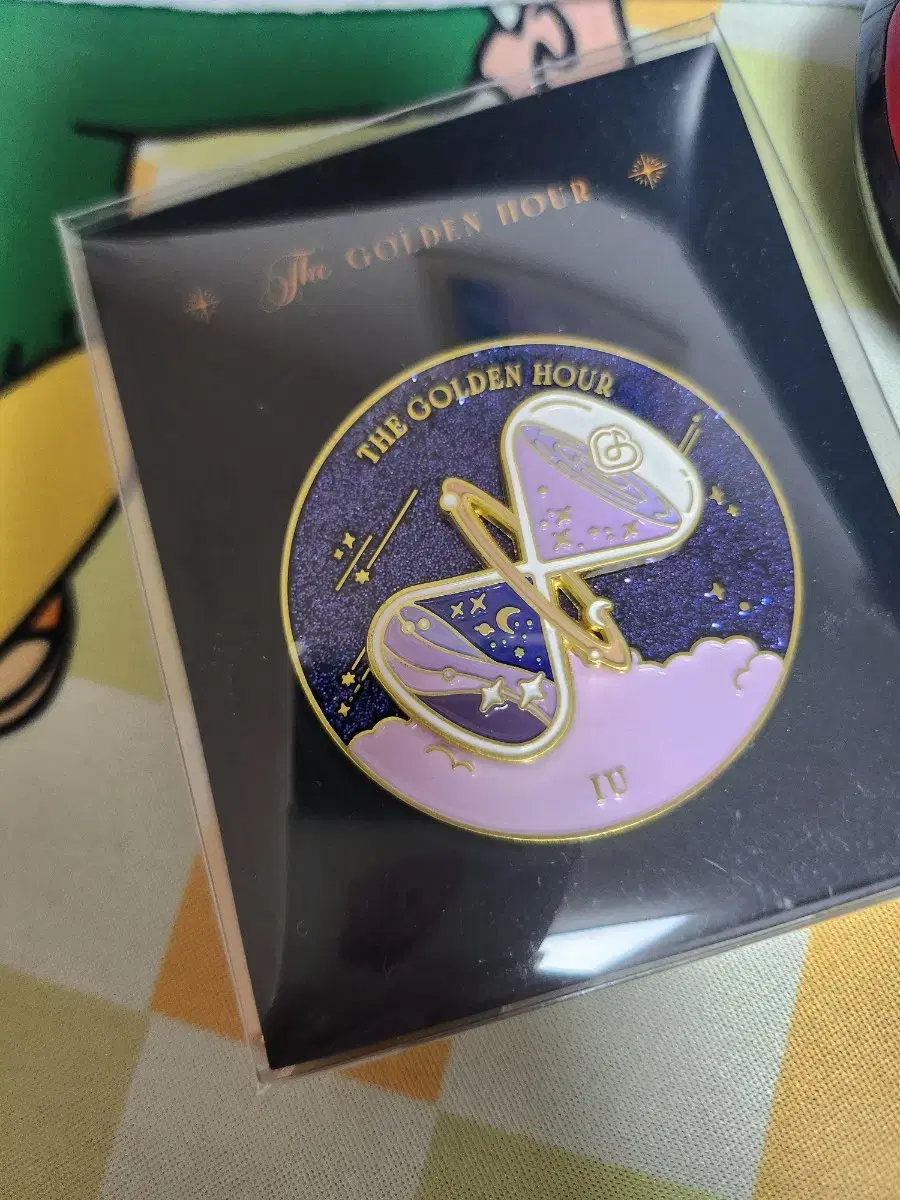 IU Golden Hour Hourglass Badge