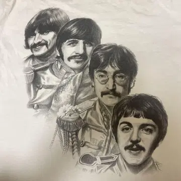 90년대 USA제 The Beatles 티셔츠 밴 티 구제 의류 빈티지