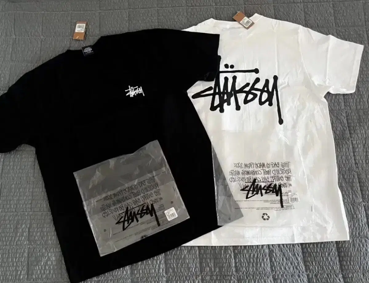특가) stussy 스투시 베이직 반팔 티셔츠 남여공용 2컬러