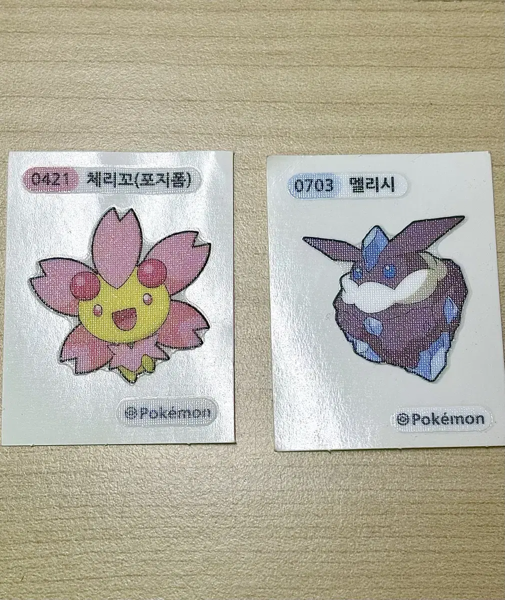 포켓몬 띠부띠부씰 체리꼬 멜리시