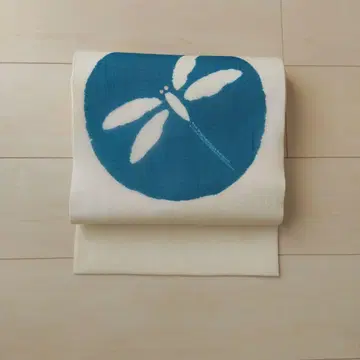 나고야 오비 여름 오비 짜기 유젠 오비 오비 잠자리 색상 파란색