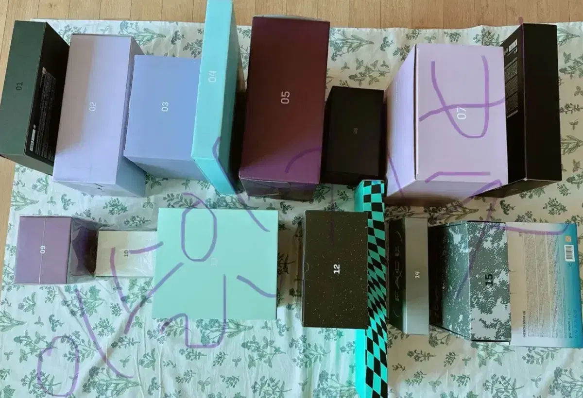 Bts membership merch box full set (#1~20) all bangtan full set