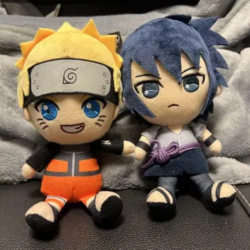 NARUTO 돌풍전 치비 봉제 인형 우즈마키 나루토 우치하 사스케