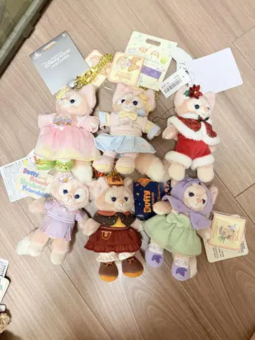 상하이 디즈니 리나벨 봉제 인형 키링