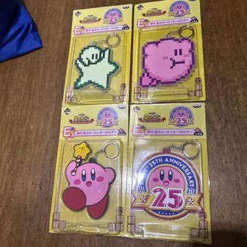 제일복권 별의 커비 25주년 E상 키링 4종 컴프 세트