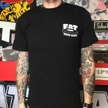 Fat 로고 티셔츠 블랙 NOFX FAT WRECK CH