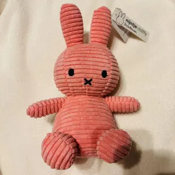 코듀로이 미피 봉제 인형 핑크 BONTON TOYS