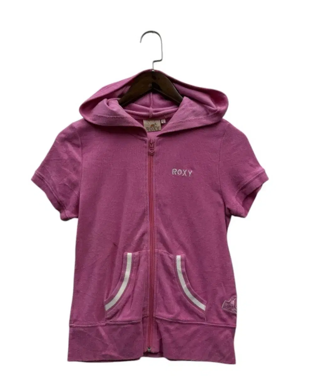 ROXY Vintage short sleeve hooded zip-up