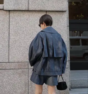 마챠트 데님 형태 자켓