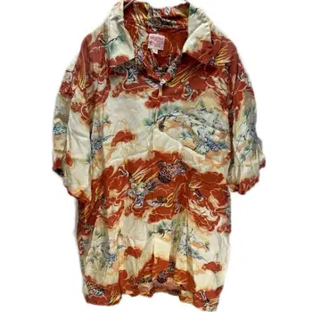 GUMU HAWAIIAN 일본풍 패턴 알로하 셔츠 류 SUNSURF