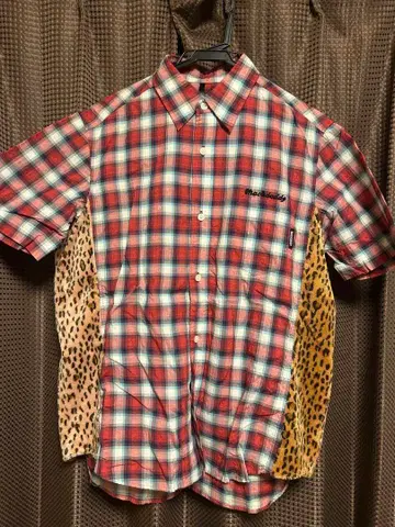 MACKDADDY 레오파드 체크 셔츠