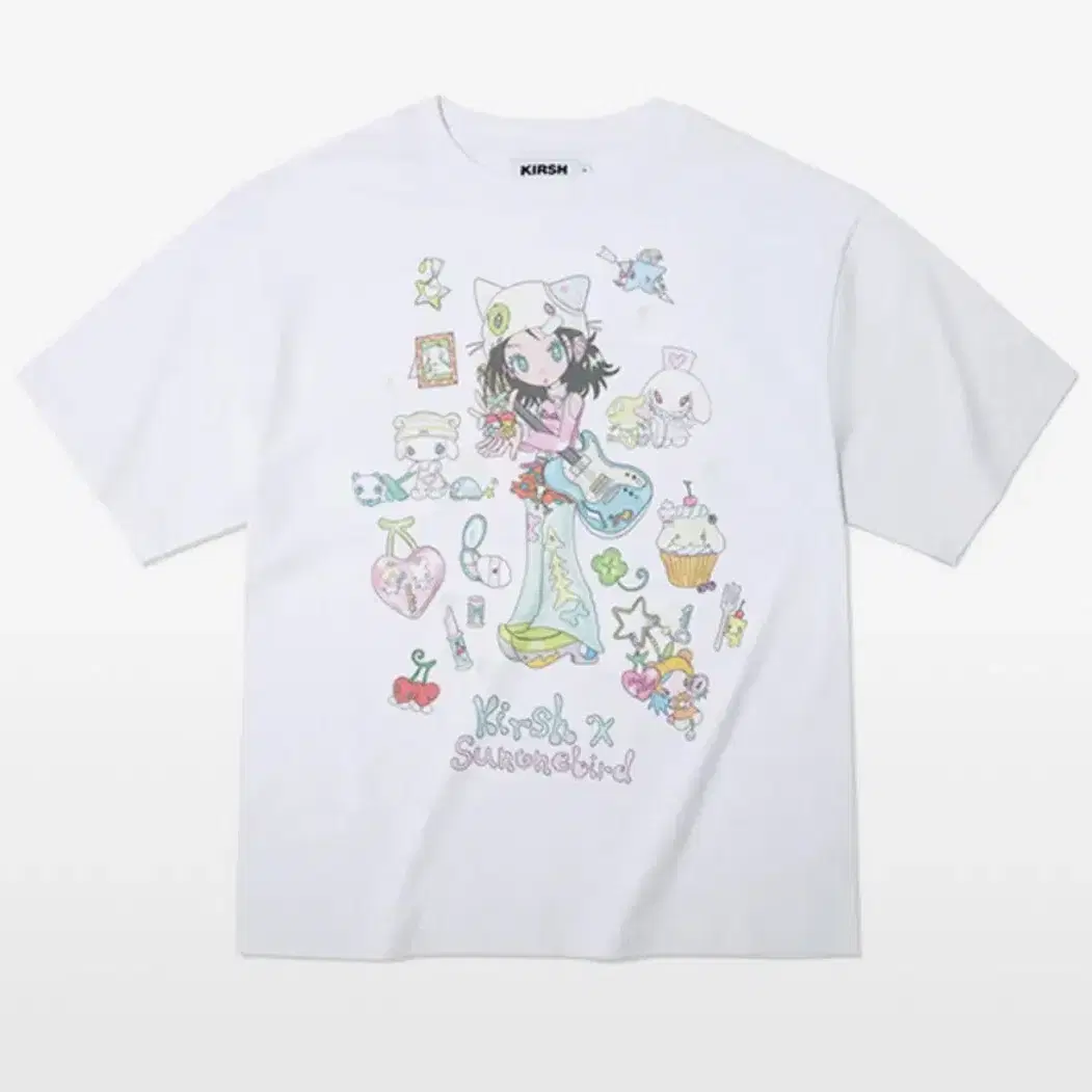 ★KIRSH★ Kirsh X Sun One Bird Full Print Big Oversized T-Sh KIRSH | 키르시 KIRSI X Sun One Bird Big Oversized Graphic