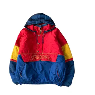 12878 STARTER 90's 하프 지퍼 봄버 자켓