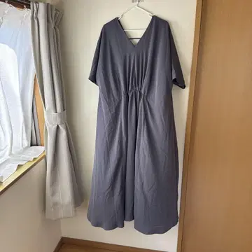 titivate 그레이 V넥 반팔 롱 원피스 미사용 새상품