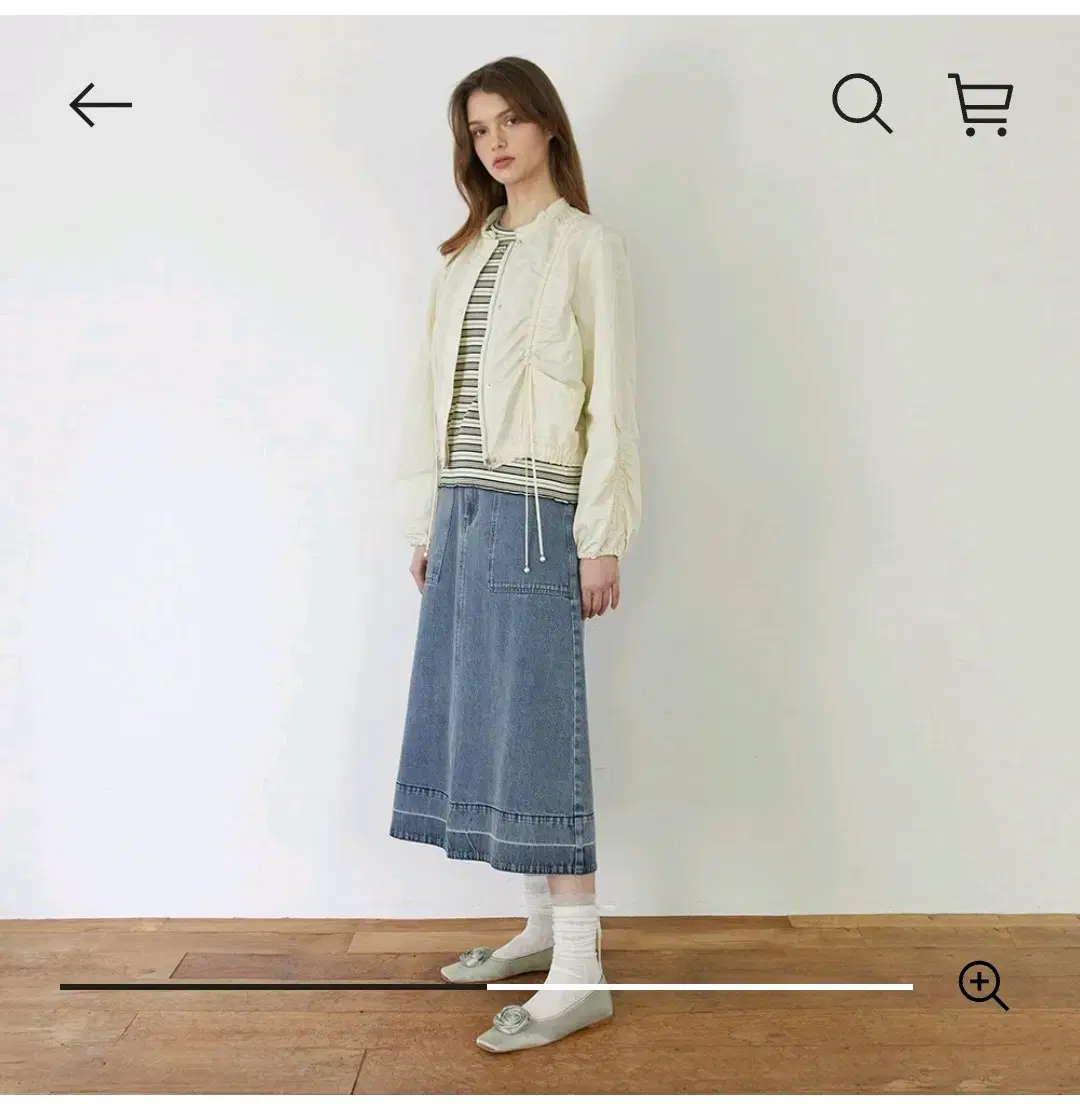 써스데이아일랜드 셔링 바람막이점퍼(M)