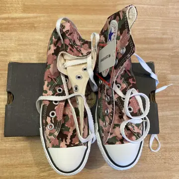 All Star Chuck Taylor 23.5 핑크 카모플라주 패턴