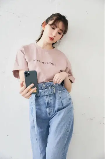 AGOLDE 하이 웨스트 데님 팬츠 벨트 포함