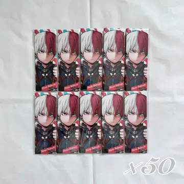 히로아카 토도로키 쇼토 히로아카 전 그림 카드 캔뱃지 50개