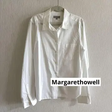 MARGARET HOWELL 화이트 긴팔 셔츠 사이즈 2